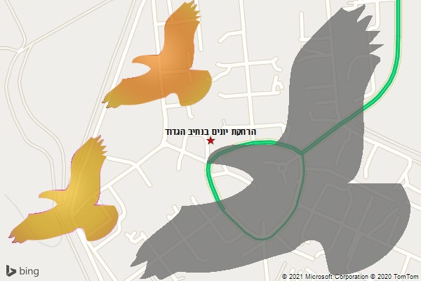 הרחקת יונים בנתיב הגדוד