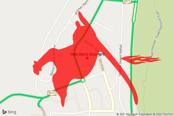 פינוי נבלה ברמות נפתלי