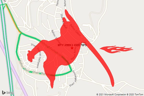 פינוי נבלה במצפה יריחו