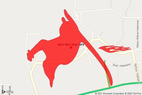 פינוי נבלה בכפר פינס