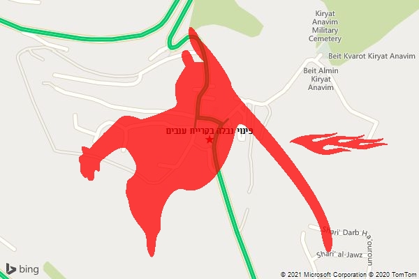 פינוי נבלה בקריית ענבים