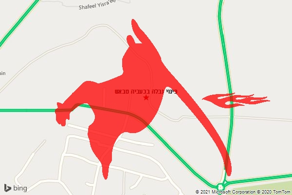 פינוי נבלה בכעביה טבאש