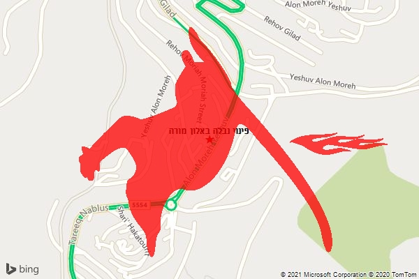 פינוי נבלה באלון מורה