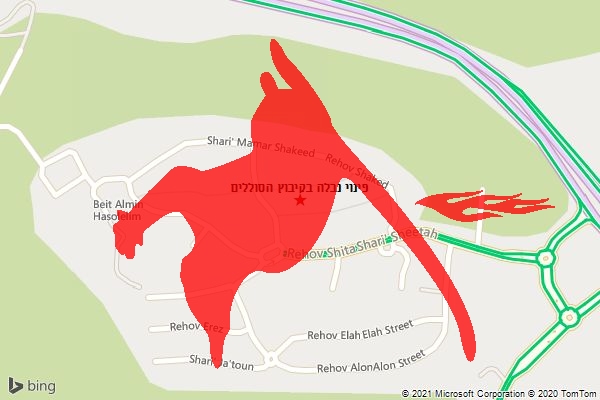 פינוי נבלה בקיבוץ הסוללים